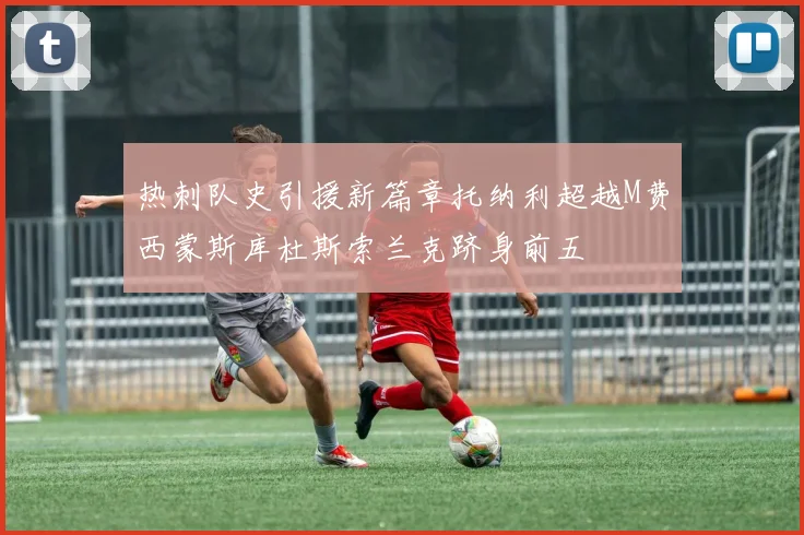 热刺队史引援新篇章托纳利超越M费西蒙斯库杜斯索兰克跻身前五